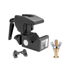 Super Clamp sæt. Til rund/ firkant rør. 13-55 mm. Max. 20 kg