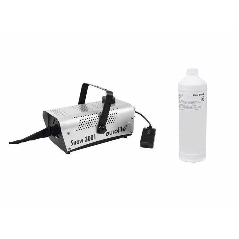 Eurolite sæt: Snow 3001 Snow machine + Snow fluid 1l