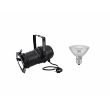 Sort PAR 30 Spot. E27. 230 Volt + 11 Watt kold hvid LED pære