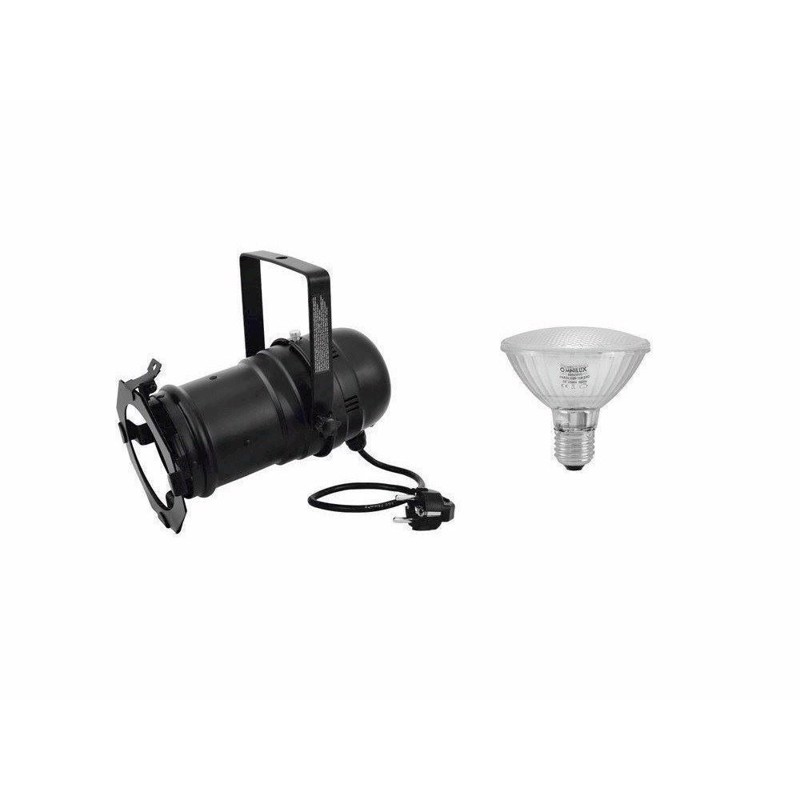 Sort PAR 30 Spot. E27. 230 Volt + 11 Watt kold hvid LED pære