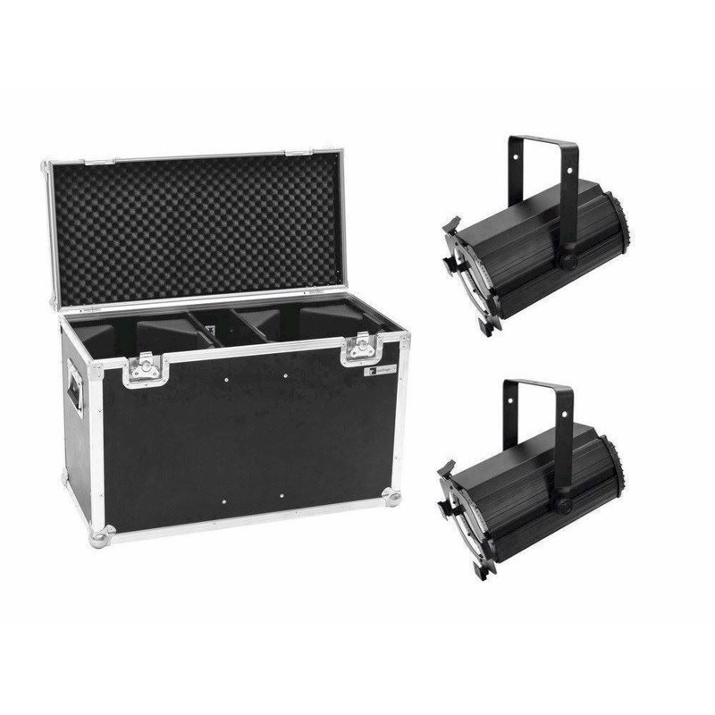 Eurolite sæt: 2 x LED THA-120PC Theater-Spot + Case