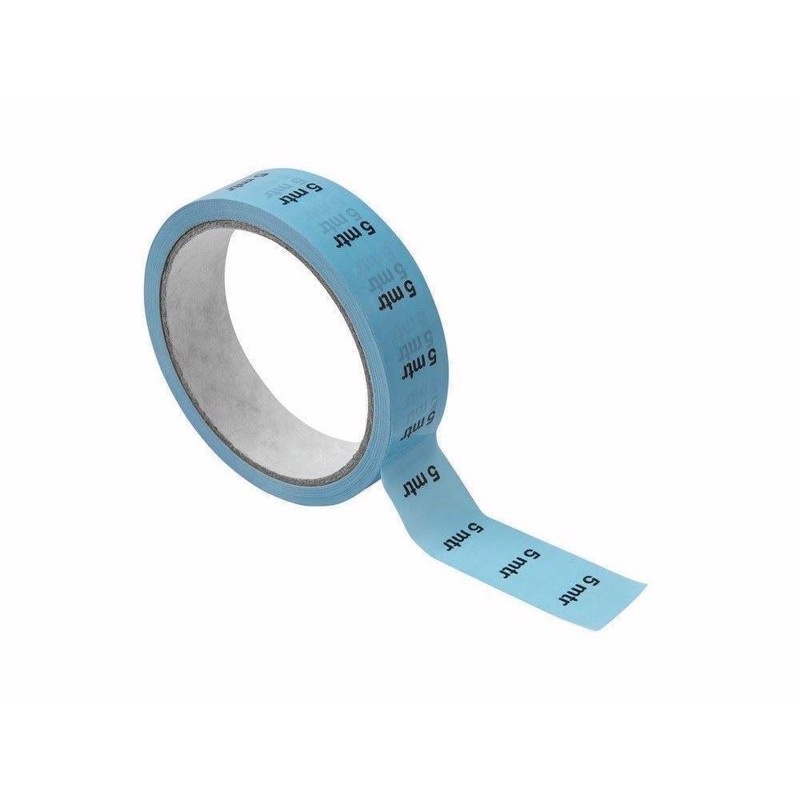 Kabel tape med 5 meter mærkning, Blå
