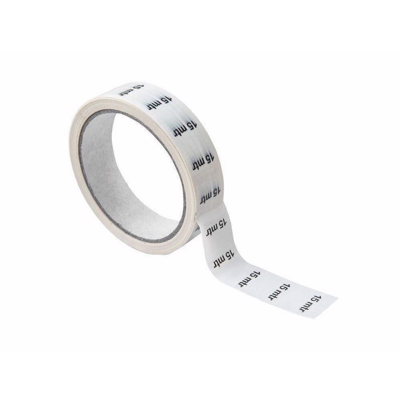 Kabel tape med 15 meter mærkning. Hvid