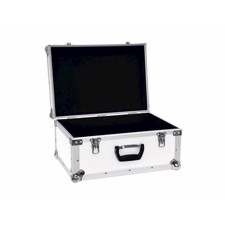 Universel flightcase kuffert. Hvid. 52 x 36 x 29 cm.