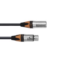 PSSO DMX cable XLR COL 3pin 3m bk Neutrik