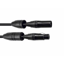 PSSO DMX cable IP65 3pin 1.5m bk