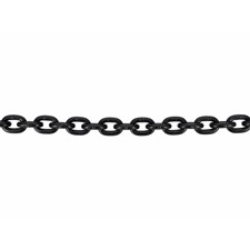 Kraftig sort kæde. 6 mm. GK8. 0,5 meter