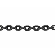 Kraftig sort kæde. 8 mm. GK8. 0,3 meter