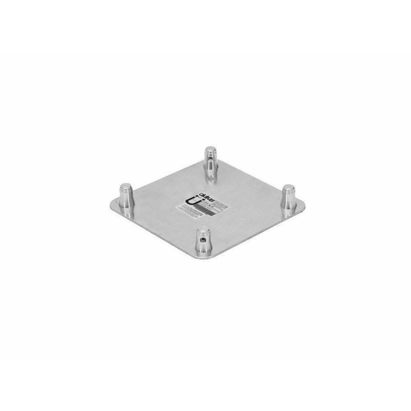 Alutruss 6082 Firkant Truss. Endeplade/ fod "han" inkl. splitter & clips. 30 x 30 cm.