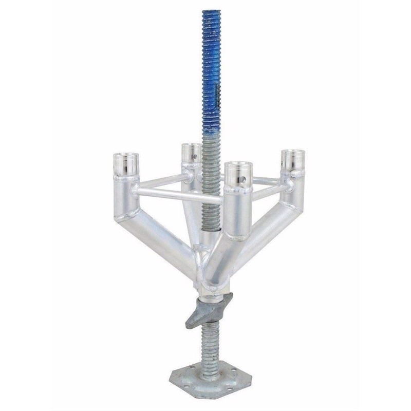 Alutruss 6082 Firkant Truss. Justerbar fod. 35-70 cm.