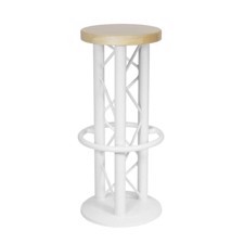 ALUTRUSS Bar Stool with Ground Plate white