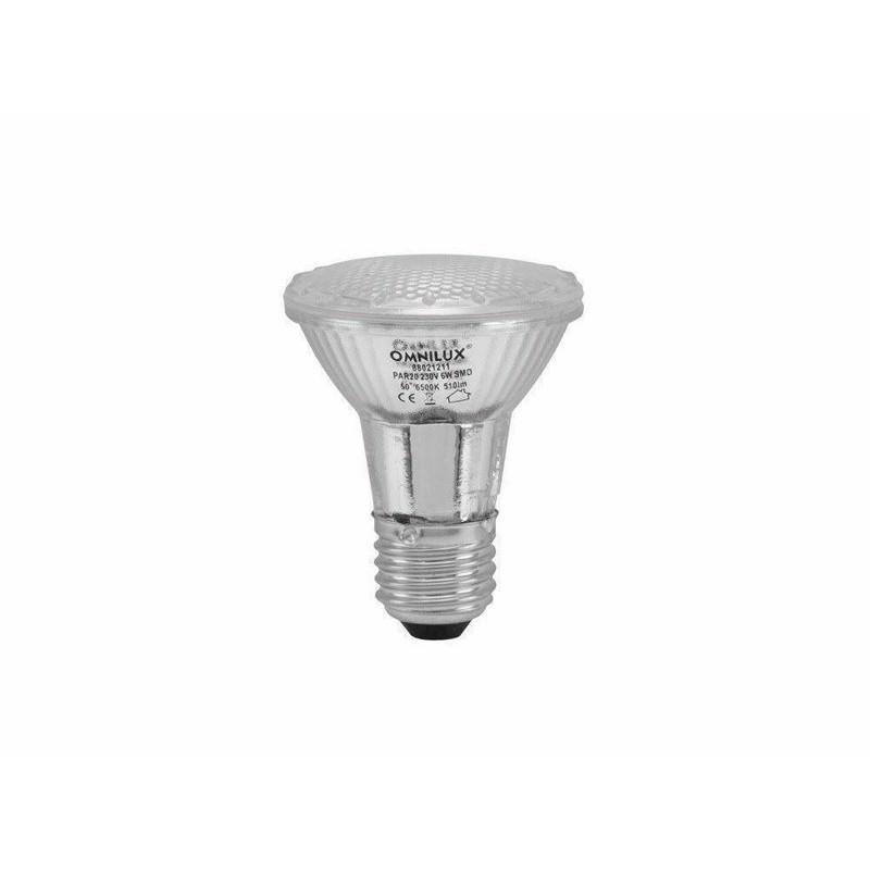 PAR-20 LED pære. 6 Watt. E-27. 6500K