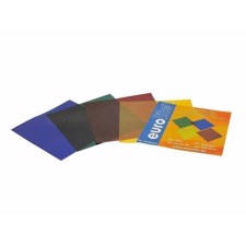 Farvefilter sæt til par-56. 19x19 cm. 4 farver