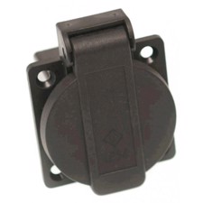 3P DK Chassis stik med dansk jordben - Hun, Sort