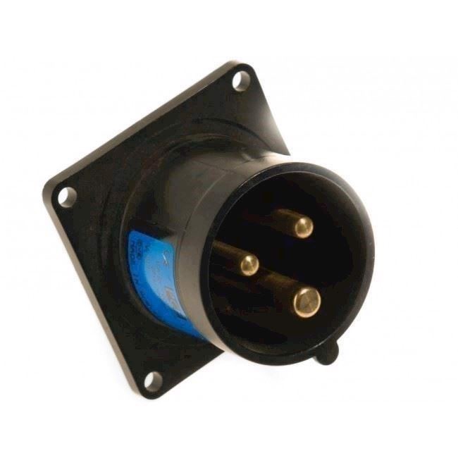 3P CEE Chassis - 16A, Han, Sort, 56 x 56mm
