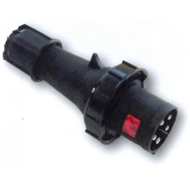 5P CEE Stik - 63A, Han, Sort