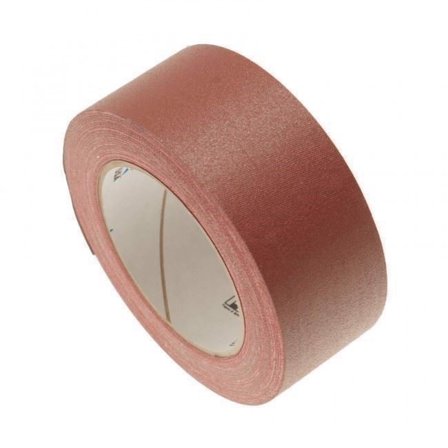 Kraftig lærredstape. 48mm. x 25m. Bordeauxrød