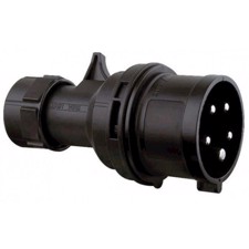 5P CEE Stik - 16A, Han, Sort