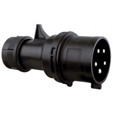 5P CEE Stik - 32A, Han, Sort