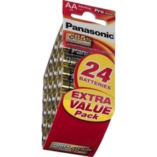 Batteri alkaline AA - LR-6/24 - PANASONIC