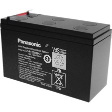 Panasonic batteri. 12 volt. 7,2 AH