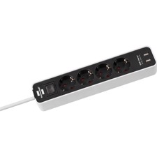 Stikdåse m/USB - MC-42USB/WS