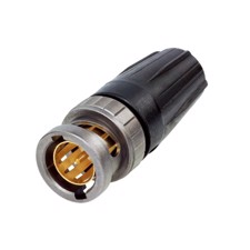 BNC stik 75 Ohm, UHD kompatibel med bl.a. Belden 1505F kabel
