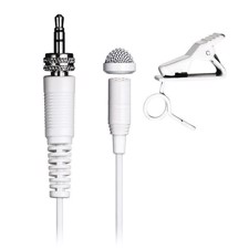 Tascam TM-10L knaphulsmikrofon minijack med omløber, Hvid