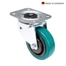 Tente hjul. 100 mm. Uden bremse. Smart retnings funktion