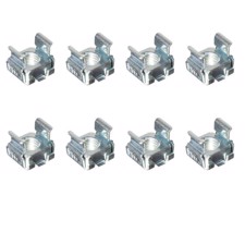 Rackmøtrikker til alu rackliste (3,5 mm.) M6. 8 stk.