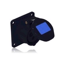 CEE indbyg. 16A, 3p. udtag SORT