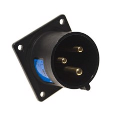 3P CEE Chassis - 32A, Han, Sort, 70 x 70mm