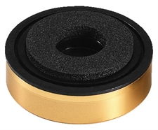 Apparatfod med guldfarvet kant. 35 x 11 mm.