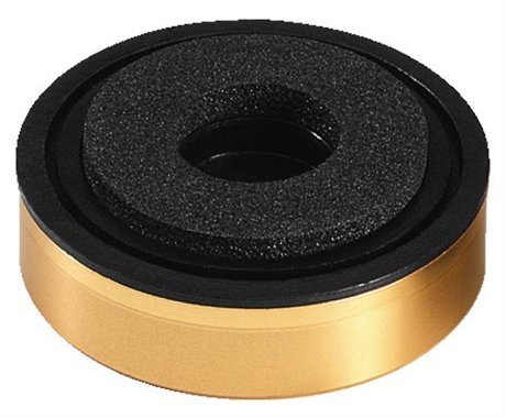 Apparatfod med guldfarvet kant. 35 x 11 mm.