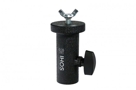 Top adaptor til stativ. Max. Ø35 mm.