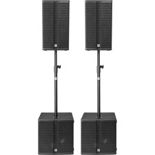HK Audio L3 COMPACT VENUE PACK - 2 L3-112FA, 2 LSUB-1500A, covers, stands