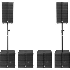 HK Audio L3 HIGH PERFORMANCE PACK - 2 L3-112FA, 4 LSUB-1500A, covers, stands