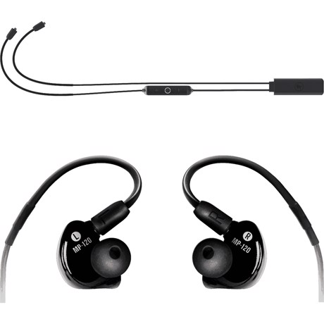 Billede af Mackie MP-120 BTA - Single Dynamic Driver Professional In-Ear Monitors with Bluetooth Adapter
