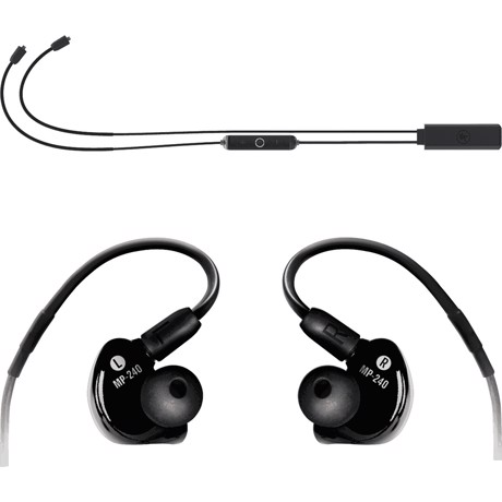 Billede af Mackie MP-240 BTA - Dual Hybrid Driver Professional In-Ear Monitors with Bluetooth Adapter