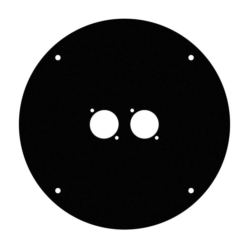 Front panel for K4CD042 with 2 x D-type hole - Adam Hall Cables