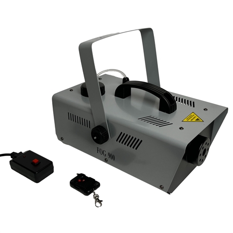 Røgmaskine 900 Watt. Med trådløs remote