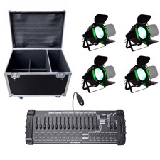 Liteline Scenelys Pakke. 4 Kraftige RGBAUV LED spots