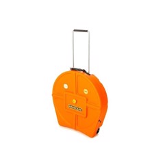 Cymbalcase with wheels. Room for 9 cymbals up to 22". Including 8 sleeves to give each cymbal extra protection. Orange. - Hardcase 22" Cymbal Case Orange