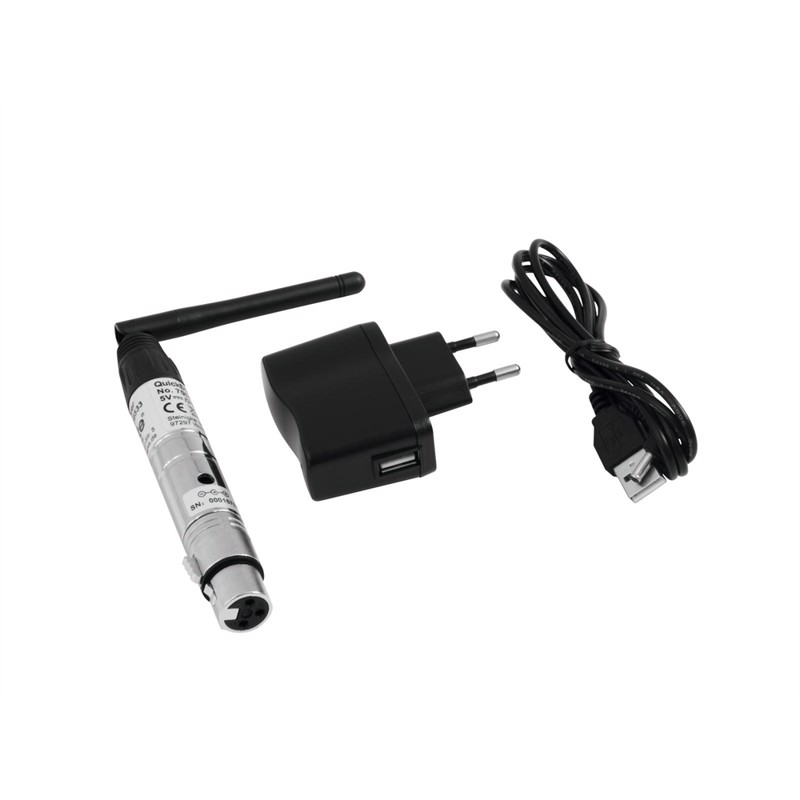 Eurolite sæt: QuickDMX 1x transmitter + 6x receiver