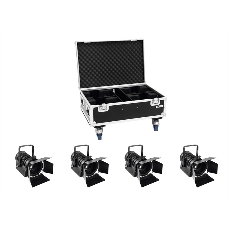 Eurolite sæt: 4 x LED THA-60PC + Case