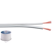 Højttalerkabel 100m hvid - SPC-75/WS - MONACOR