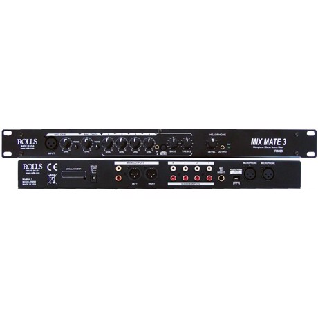 Rolls RM69, 6 channel single rack space audio mixer