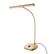 K&M pianolampe tværgående med LED, guld
