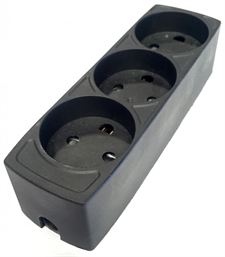 3 stik dåse med jord i sort