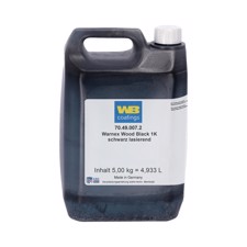 Warnex water-based Wood Glaze in Black, 5 Liters - Adam Hall Hardware